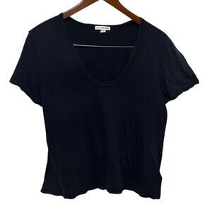 James Perse 2 Women Tee M Cotton Cashmere Basic Layer Closet Staple Minimalist